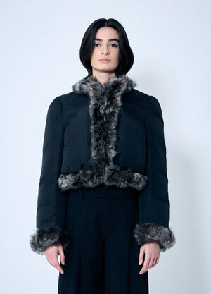 Alexander Wang ムートントリム パッファージャケット  ブラック awg0258002
