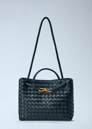 Bottega Veneta 미디엄 안디아모 핸드백 블랙 bov0255096
