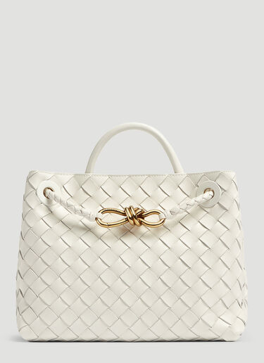 Bottega Veneta 안디아모 스몰 핸드백 화이트 bov0252103