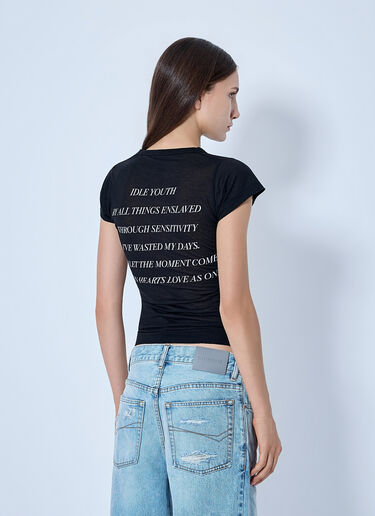 LN-CC® - Balenciaga: Graphic Print T-Shirt - Black Balenciaga Graphic Print T-Shirt Black bal0265015