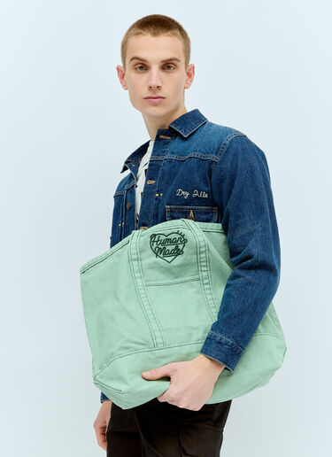 Human Made Garment Dyed Tote Bag Green hmd0156030