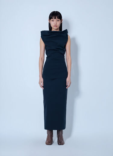 Issey Miyake Allow Long Skirt Navy ism0265001