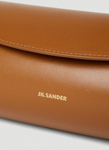 Jil Sander Cannolo 小号单肩包 棕色 jil0251019