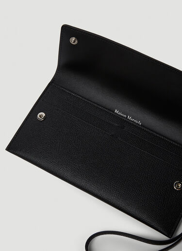 Maison Margiela Four Stitch Large Wallet Black mla0249007