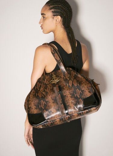 Vivienne Westwood Large Yasmin Handbag Brown vvw0258009