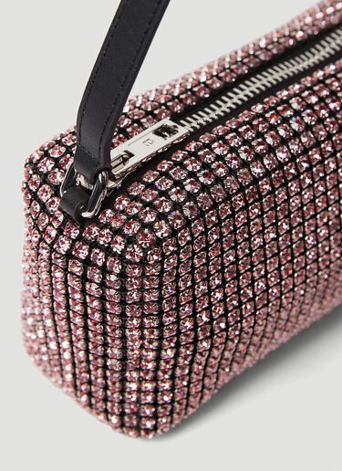 Alexander Wang Heiress Crystal Medium Pouch Handbag Pink awg0247033