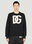 Dolce & Gabbana 디스트레스트 로고 스웨터 블랙 dol0152006