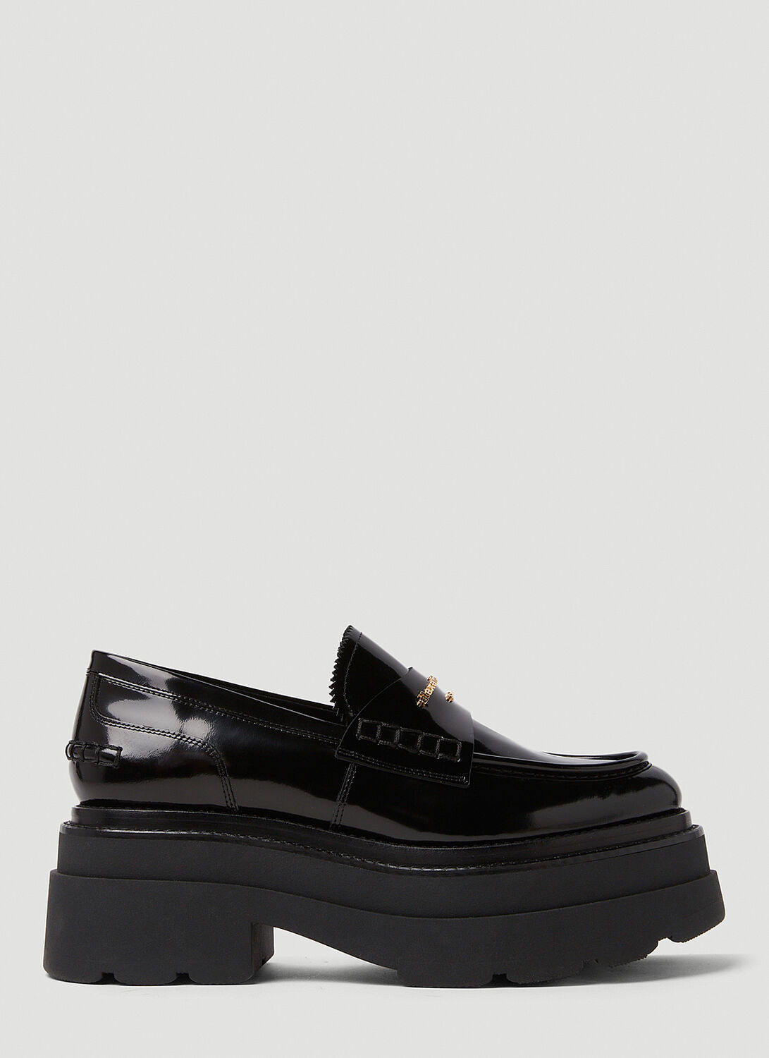 Alexander Wang Carter Platform Loafer In Leather In Black
