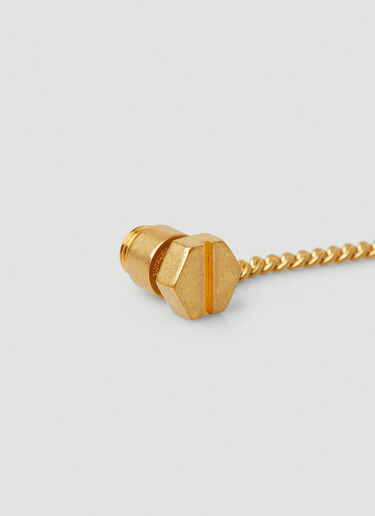 Balenciaga Screw Earrings Gold bal0247109