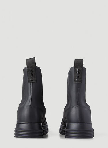 GANNI Recycled Rubber City Boot #000000 gan0246032