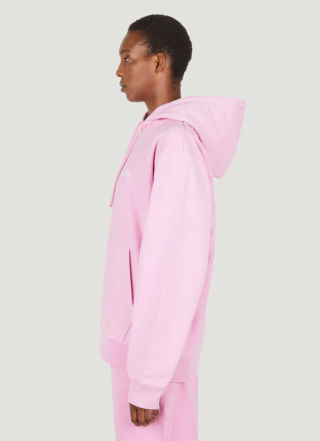 Pink stussy sweatshirt 2025