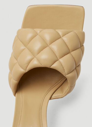Bottega Veneta 衬垫高跟穆勒鞋 米 bov0249068