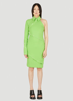 Ninamounah Dragon Button Dress Green nmo0248008