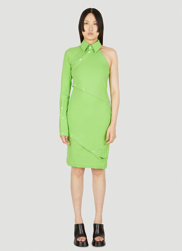 Ninamounah Dragon Button Dress Green nmo0248008