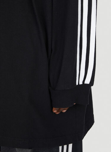 Balenciaga x adidas 로고 프린트 긴소매 티셔츠 블랙 axb0151017