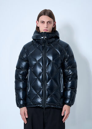 And Wander Hooded Quilted Down Jacket Black anw0149004