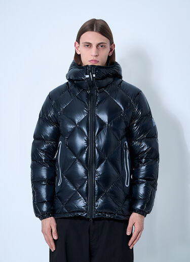 And Wander Hooded Quilted Down Jacket Black anw0149003