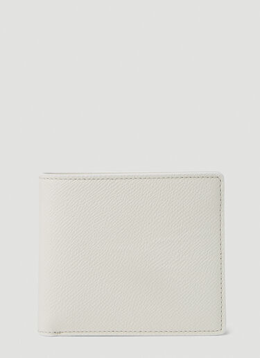 Maison Margiela Signature Stich Bi Fold Wallet White mla0151039