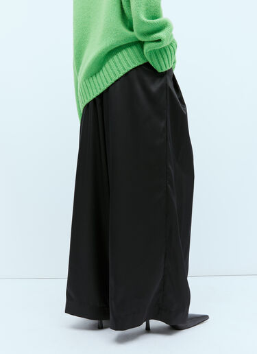 JW Anderson Wide Leg Satin Pants Black jwa0254001