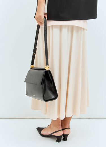 Jil Sander Ghost Square Crossbody Bag Black jil0257015