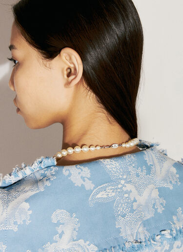 Vivienne Westwood 单排浅浮雕颈链 银色 vww0356005
