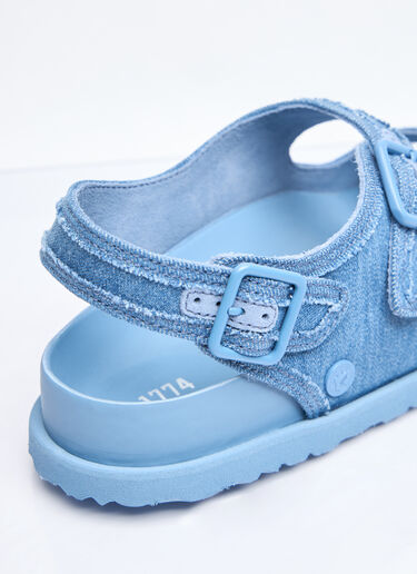 Birkenstock 1774 Milano Stone Washed Denim Sandals Blue brs0158002