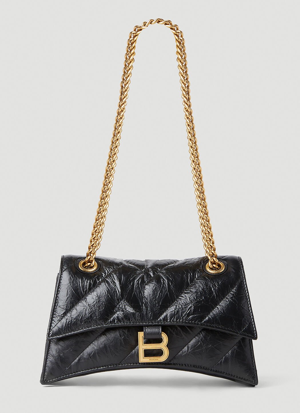 Balenciaga Crush Chain Small Shoulder Bag Black bal0254068