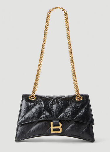 Balenciaga クラッシュ チェーン スモール ショルダーバッグ ブラック bal0252023