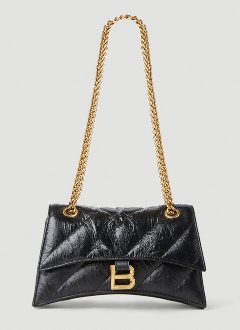 Balenciaga クラッシュ チェーン スモール ショルダーバッグ ブラック bal0254062