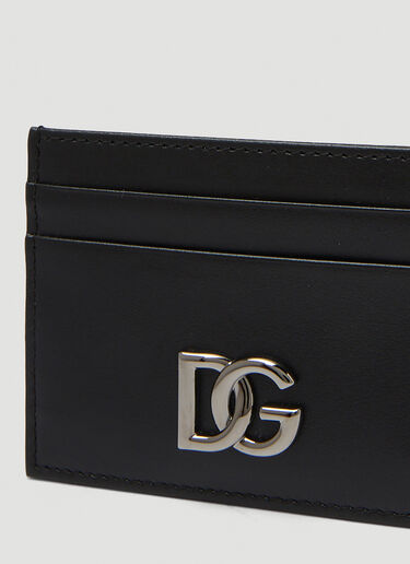 Dolce & Gabbana Logo Plaque Card Holder Black dol0149035