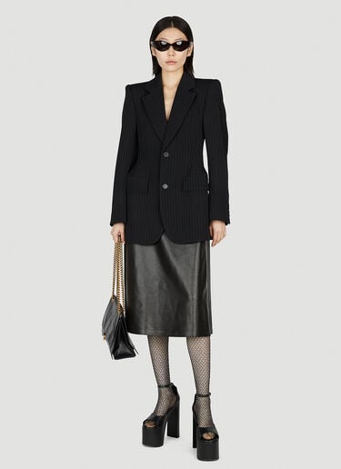 Balenciaga Crystal Embellished Mesh Tights Black bal0252035