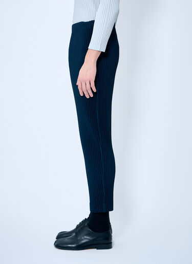 Homme Plissé Issey Miyake ストレート・プリーツパンツ ブルー hmp0159008