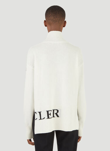 Moncler Turtleneck Cashmere-Blend Sweater White mon0246046
