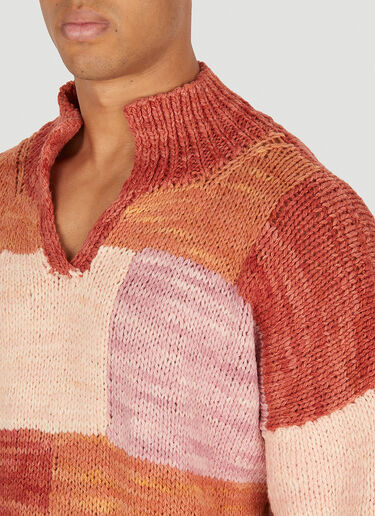 Karu Colour Block Sweater Red kau0150010
