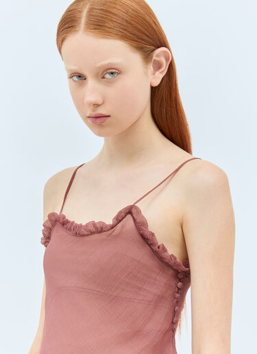 Ruffled Camisole Top Chloé Ruffled Camisole Top Pink chl0258003