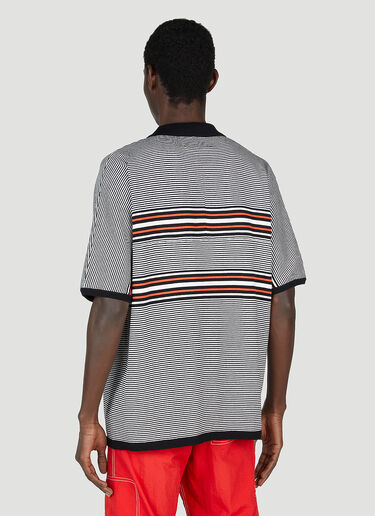 NOMA t.d. Striped Polo Shirt Black nma0152011