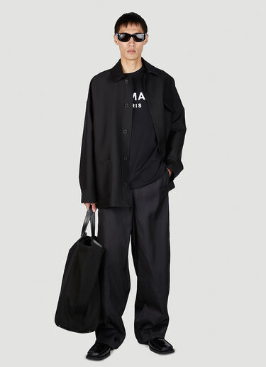 Balmain 徽标印花 T 恤 黑色 bln0151003