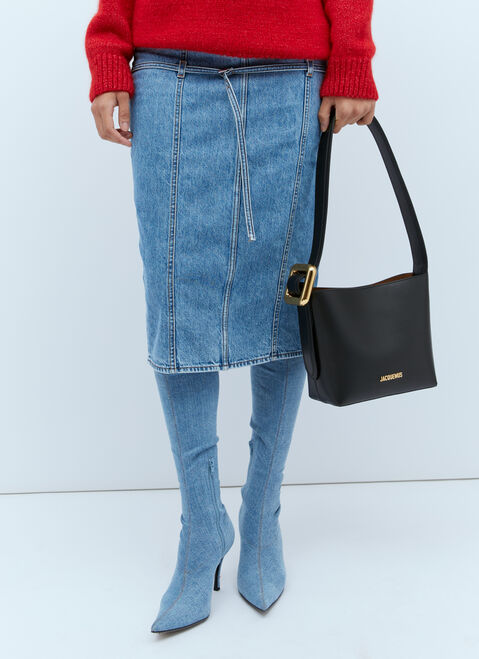 Jacquemus Le Petit Regalo Shoulder Bag Black jac0254066