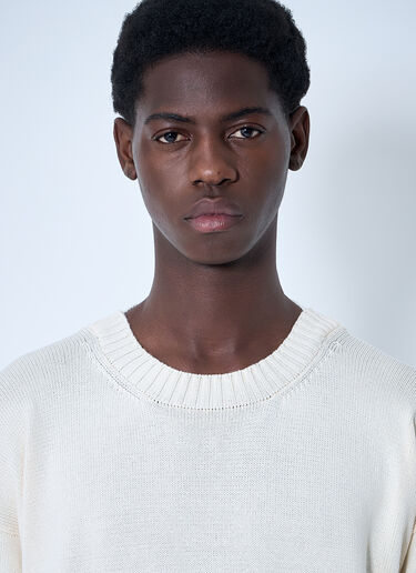 MHL Cross Over Crew Dry Sweater White mhl0160003
