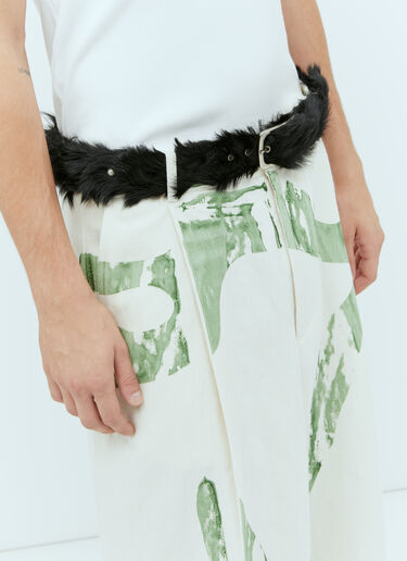 Dries Van Noten Pony Hair Belt Black dvn0154044