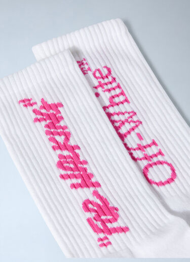 Off-White Quote Socks White ofw0260044