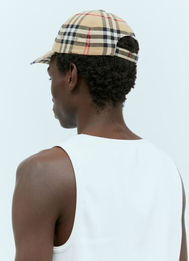 Burberry Archive Check Baseball Cap Beige bur0155075