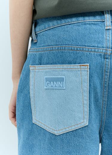 GANNI 컷라인 앤지 진  블루 gan0255019