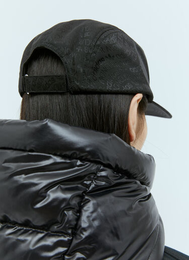 Moncler x adidas Originals 로고 자카드 베이스볼 캡 블랙 mad0254003