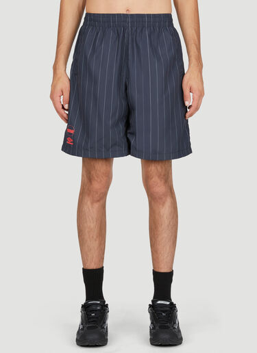 Boiler Room x Umbro Pinstripe Shorts Black bou0153003