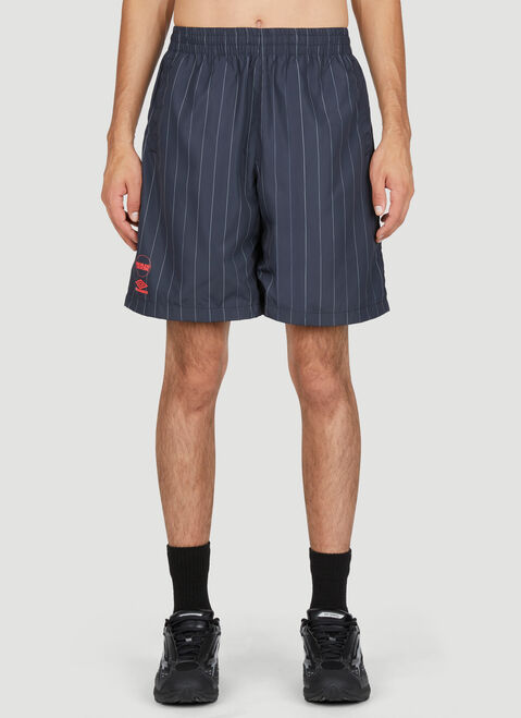 Boiler Room x Umbro Pinstripe Shorts Black bou0153006