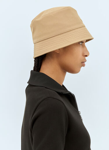 Moncler Logo Patch Bucket Hat Beige mon0259023