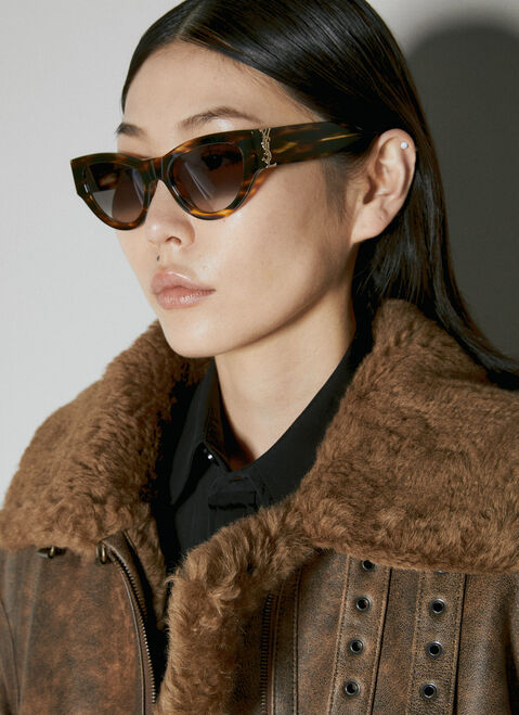 Saint Laurent SL M94 Cat Eye Sunglasses Black yss0253001