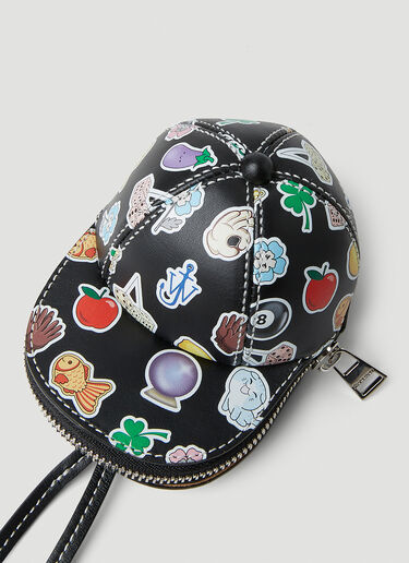 JW Anderson 贴纸迷你帽袋 黑色 jwa0251026