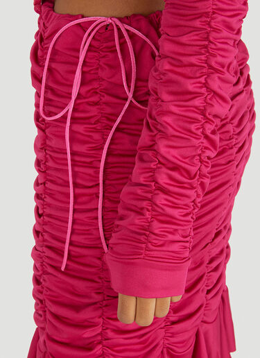Ester Manas Peephole Ruched Dress Pink est0250001